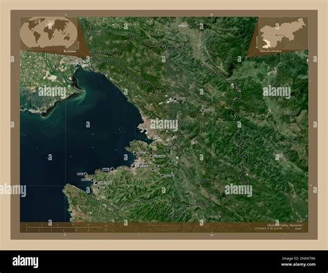 Obalno Kraska Statistical Region Of Slovenia Low Resolution Satellite