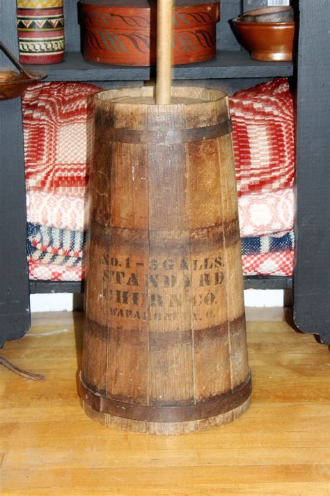 Antique Butter Churn Standard Churn Co. 5 Gal No. 1 American Primitive