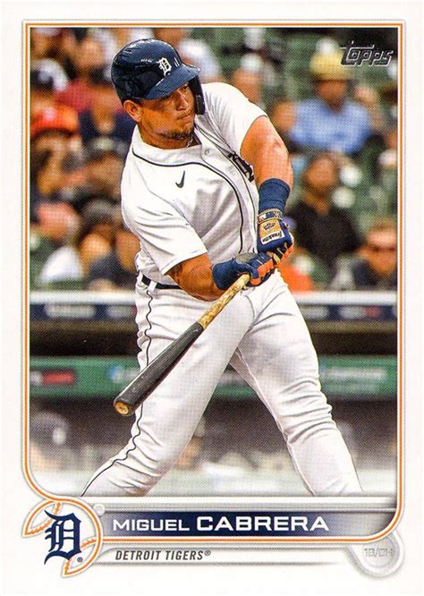 Topps Miguel Cabrera Trading Card Database