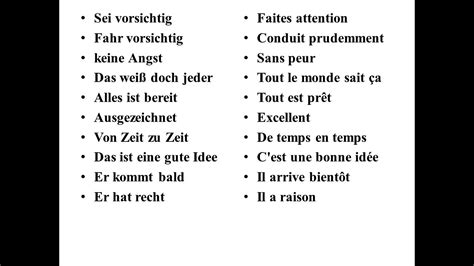 Les Phrases Utiles En Allemand Youtube