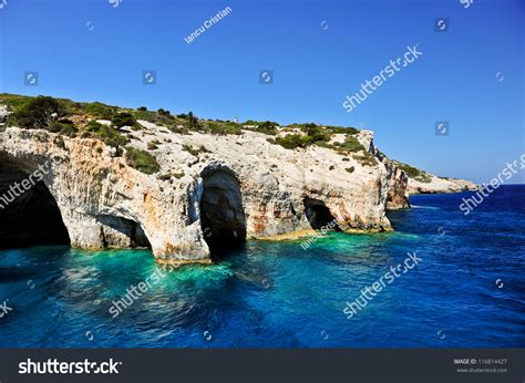 Blue Caves On Zakynthos Island Greece Famous Caves With Crystal Clear