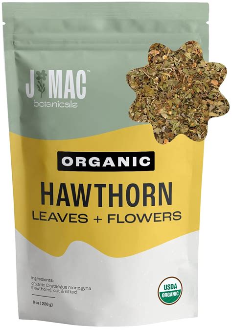 Amazon J MAC BOTANICALS Organic Hawthorn Leaf And Flower 8 Oz