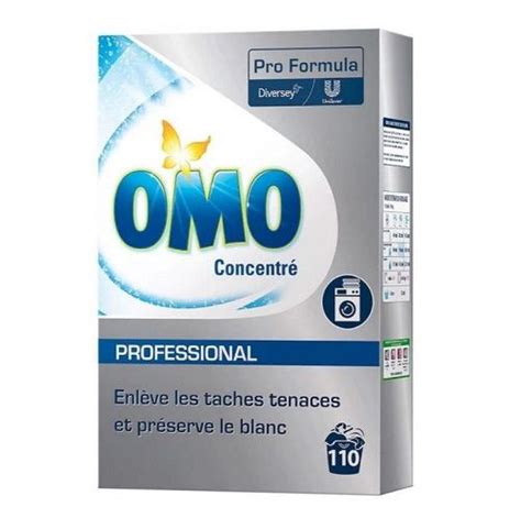 Lessive poudre OMO Concentré PRO FORMULA pour collectivités DL05