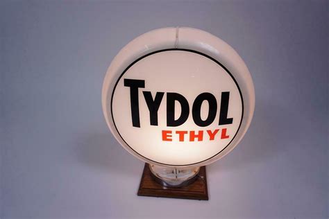 Choice Circa 1940s Tydol Ethyl Gasoline Gas Pump Globe In A C