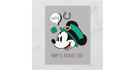 Mickey Mouse | Lucky You Postcard | Zazzle