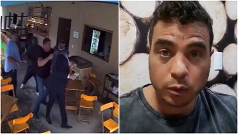 Dhomini do BBB 3 é flagrado agredindo sócio em bar de Goiânia