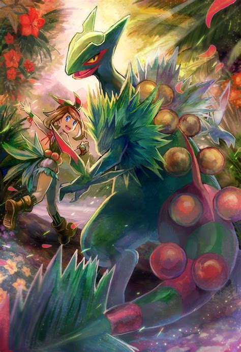 May Sceptile And Mega Sceptile Pokemon And 2 More Drawn By Kantarou