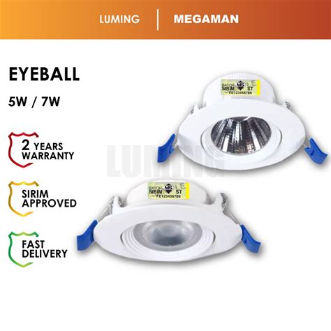 Lmg Led Eyeball Spotlight W W Megaman Recessed Downlight Home