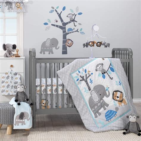 Grey Baby Crib Bedding / New Arrivals Urban Zoo In Grey 2 Piece Baby ...