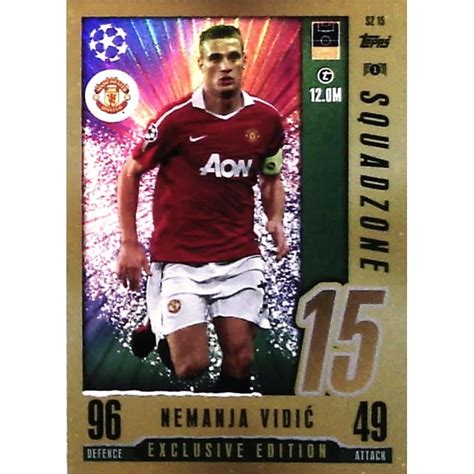 Comprar Trading Card Nemanja Vidić Manchester United Squadzone