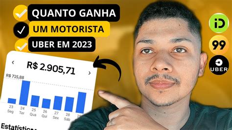 Quanto Ganha Um Motorista De Uber Em H A H Por Dia Youtube