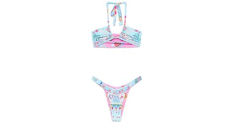 CAMILLA Reversible Printed Bikini In White Lyst