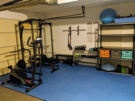 Just finished converting half of my garage into a gym for my wife and I