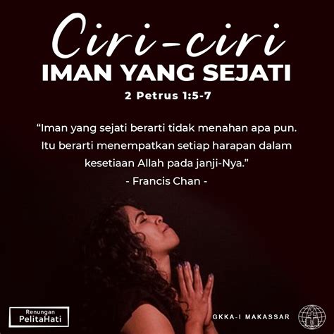 Ciri Ciri Iman Yang Sejati Gkka Makassar