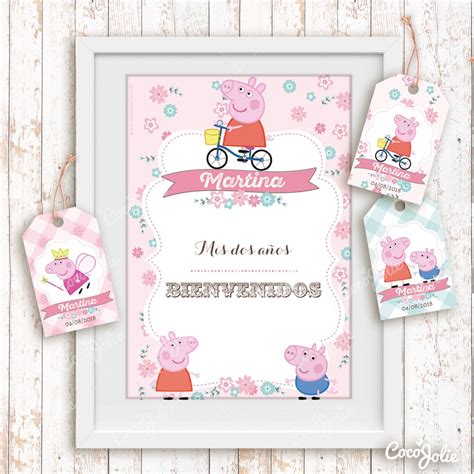 Kit Peppa Pig Imprimible Personalizable