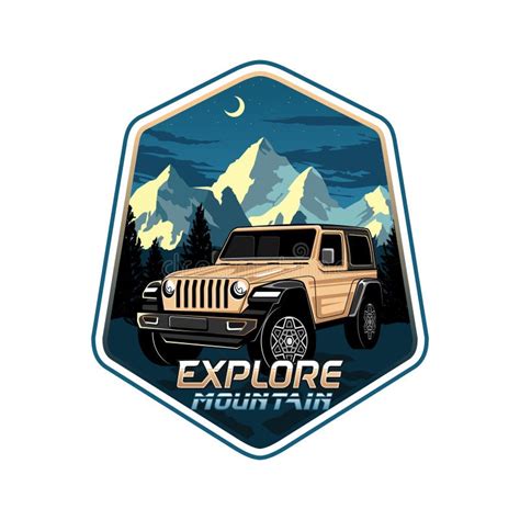 Jeep Logo Vector Offroad Truck Adventure Illustration Logo Design