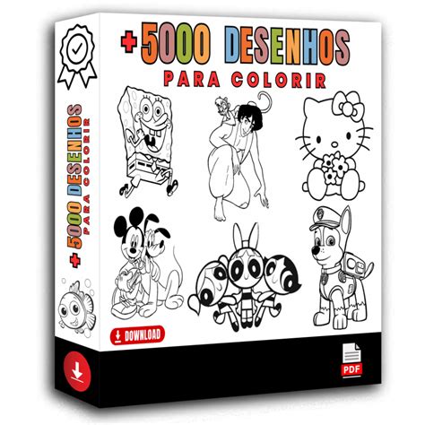 5000 Desenhos Para Colorir Em PDF J D E Commerce