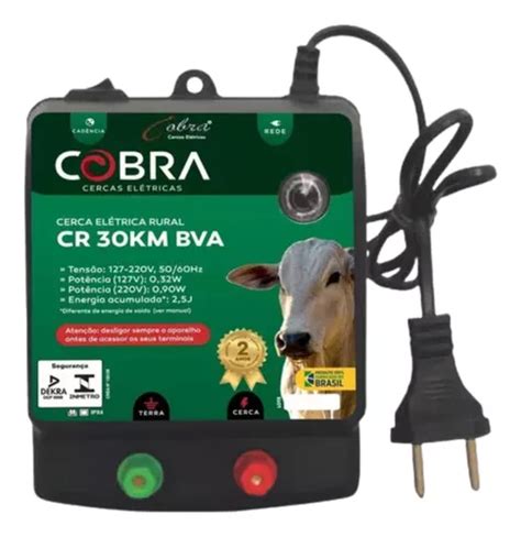 Eletrificador Cerca Elétrica Rural Sr 30km Cobra Frete grátis