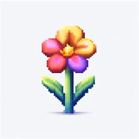 Premium Ai Image Pixel Art Flower By Pixelplantmaster