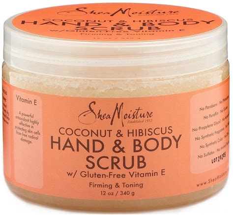 Shea Moisture Coconut And Hibiscus Hand And Body Scrub 12 Oz Pack Of 2