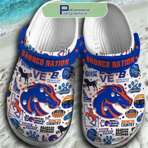 Boise State Broncos Bronco Nation Crocs Shoes, Boise State Broncos Fan ...