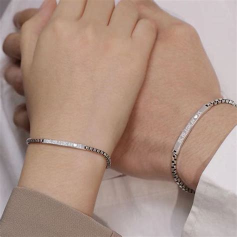 Custom Couple Braceletcouple Braceletbest Friend Etsy Uk