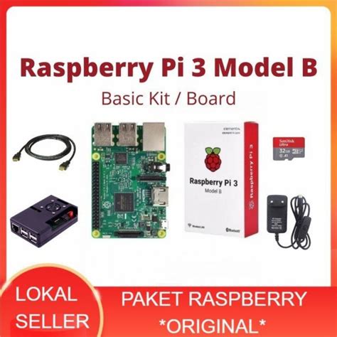 Jual Raspberry Pi Model B Paket Lengkap Komplit Siap Pakai Made In Uk