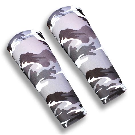 Grey Camo Forearm Protective Sleeves For Elderly Skin Skin Guards