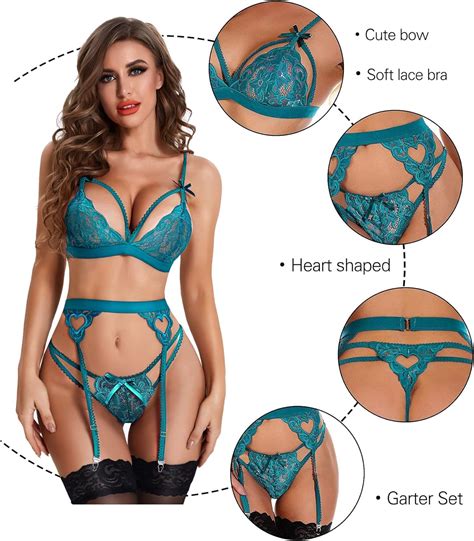 Buy Rslove Women Lingerie Sets With Garter Belt Piece Lace Teddy