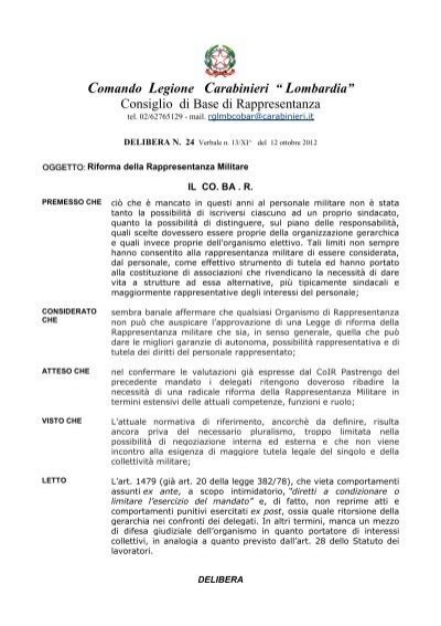 Comando Legione Carabinieri Lombardia Dirittierovesci It