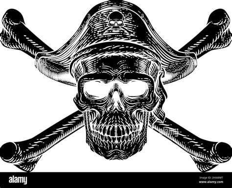 Pirate Skull Crossbones Skeleton Grim Reaper Stock Vector Image And Art