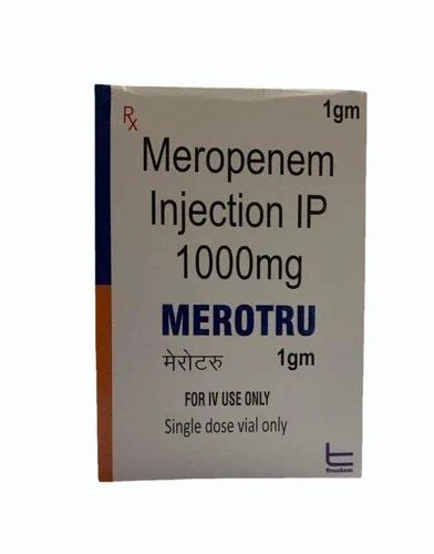 1000 Mg Meropenem Injection IP Strength 1 Gm At Rs 250 Vial In