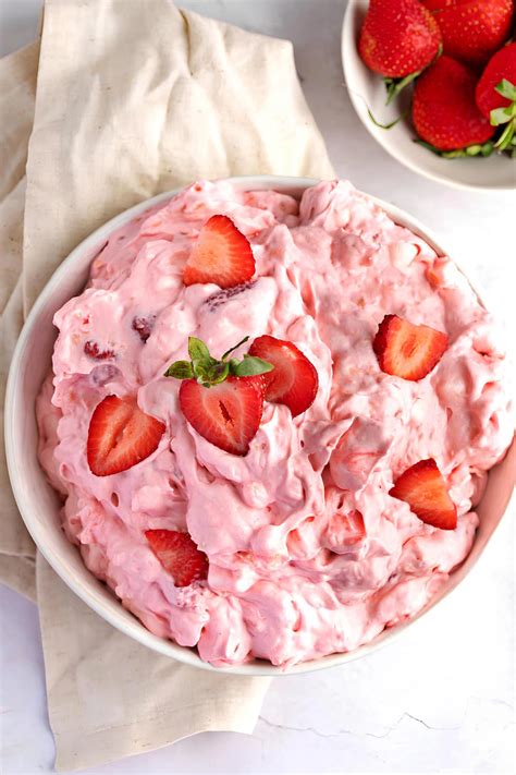 Strawberry Fluff Easy Dessert Recipe Insanely Good