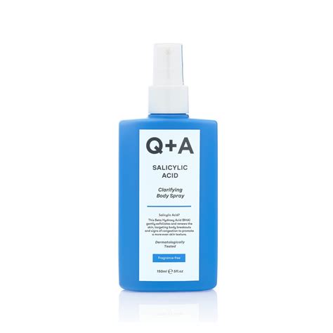 Q+A Salicylic Acid Clarifying Body Spray Buy Online Today | Face the Future