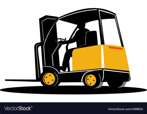 Forklift Truck Royalty Free Vector Image VectorStock