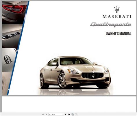 Maserati Quattroporte Owner Manual