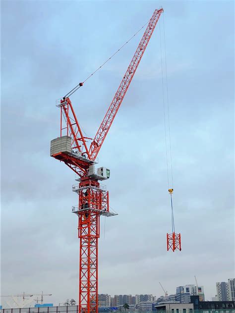 Sun Qtd6040 8 Ton Tower Crane Slewing Luffing Tower Crane For