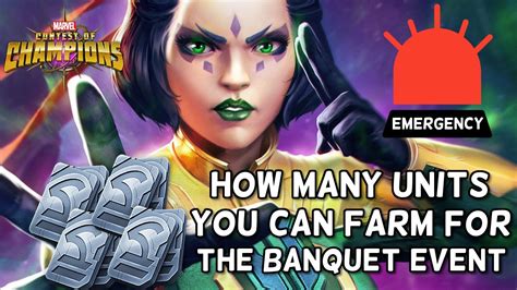 How To Farm The Most Units For The Banquet Event Before It Ends Marvel Contest Of Champions