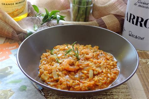 Risotto de Gambas y Espárragos Trigueros Cocinando con las Chachas