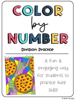 Division Color by Number by Nicole Hull | TPT