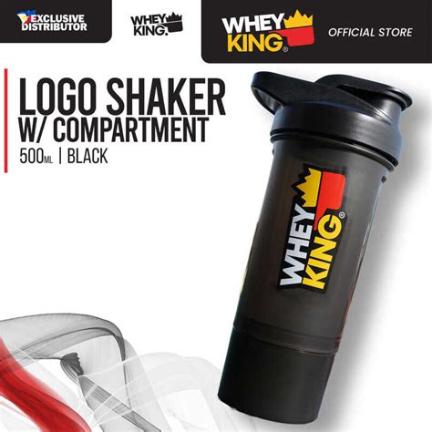 Wheyking Premium Black With Compartment 500ml Sports Nutrition
