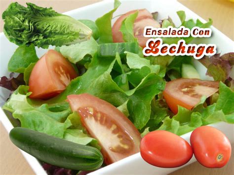 Ensalada Con Lechuga | Recetas Con Ensaladas - Recetas Con Ensaladas