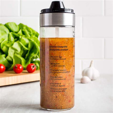 Ksp Fresh Mix Glass Salad Dressing Bottle Stainless Steel Kitchen Stuff Plus