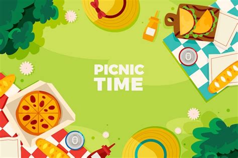 Free Vector | Flat background for international picnic day