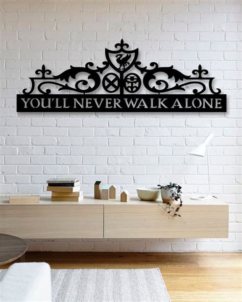 Liverpool You Ll Never Walk Alone Metal Wall Art Sign Etsy Uk