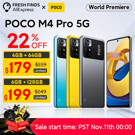 World Premiere POCO M4 Pro 5G Celulares Homologados Perú