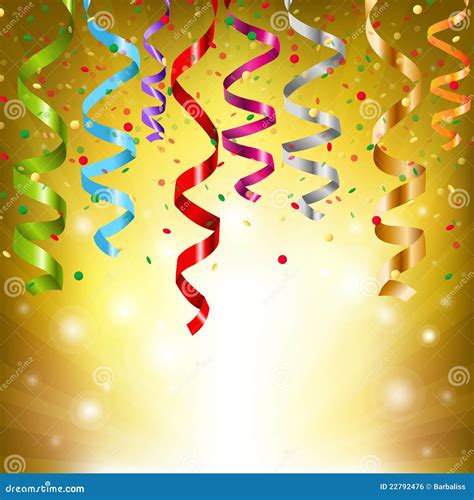 Party Streamers stock vector. Illustration of colorful - 22792476