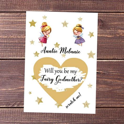 Godmother Proposal Will You Be My Godmother T Fairy Etsy