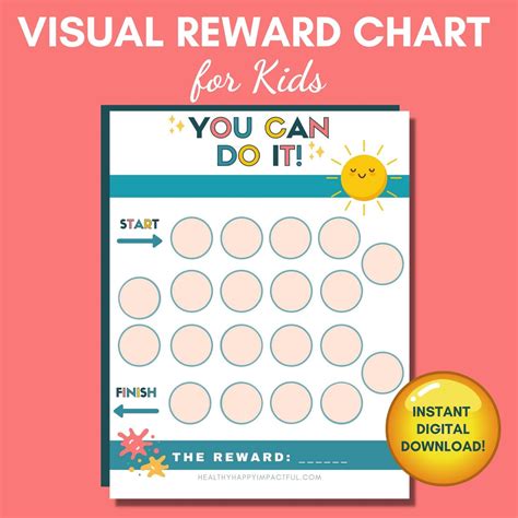 Kids Reward Chart Reward System Chart Printable Etsy