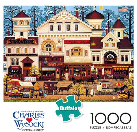 Buffalo Charles Wysocki Victorian Street 1000 Piece Puzzle – The Puzzle ...